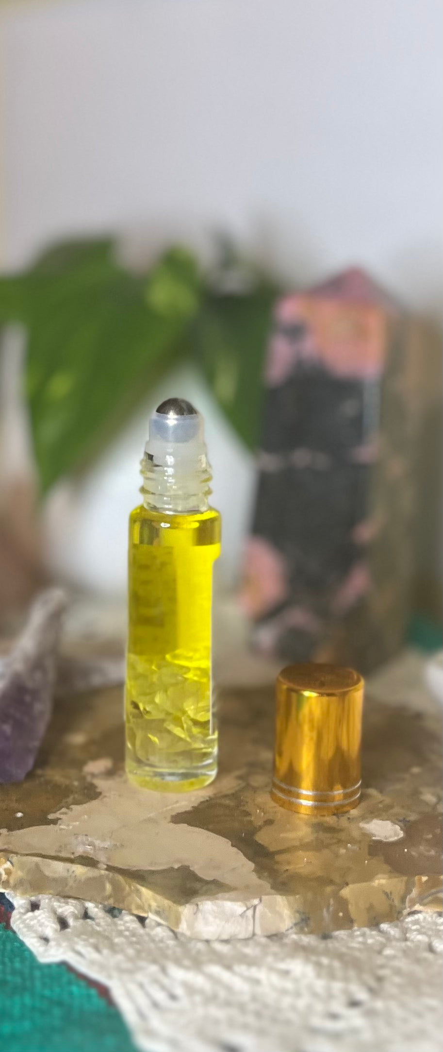 Abundance roller enhanced with Citrine