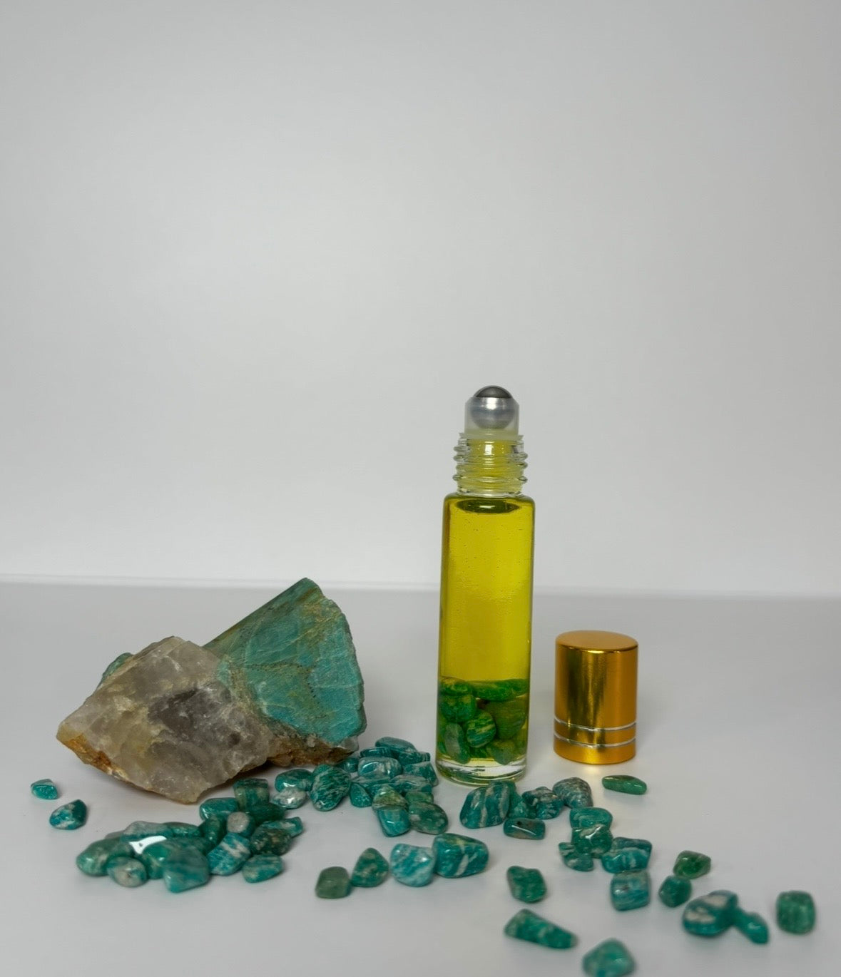 High Vibration  Roller Enhanced with Amazonite